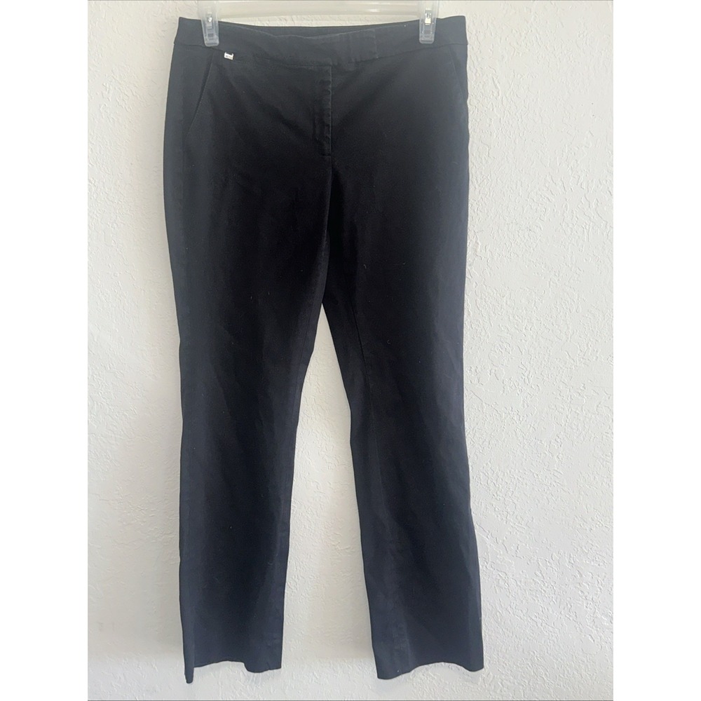 White House Black Market Sleek Boot Legacy Black Dress Pants 12R Professional